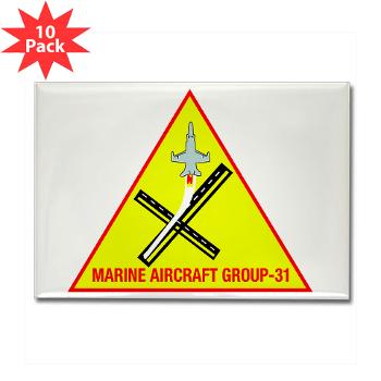 MAG31 - M01 - 01 - Marine Aircraft Group 31 (MAG-31) Rectangle Magnet (10 pack)