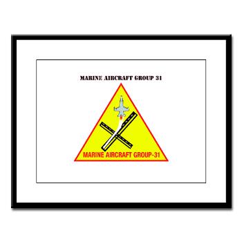 MAG31 - M01 - 02 - Marine Aircraft Group 31 (MAG-31) with Text Large Framed Print