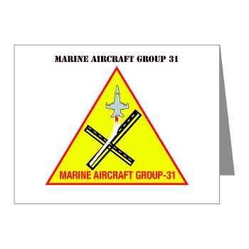 MAG31 - M01 - 02 - Marine Aircraft Group 31 (MAG-31) with Text Note Cards (Pk of 20)