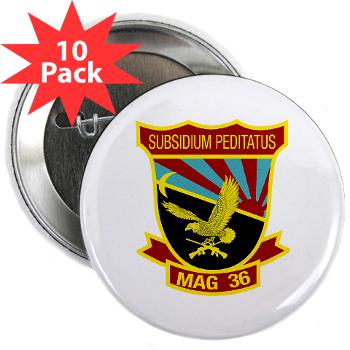 MAG36 - M01 - 01 - Marine Aircraft Group 36 - 2.25" Button (10 pack) - Click Image to Close