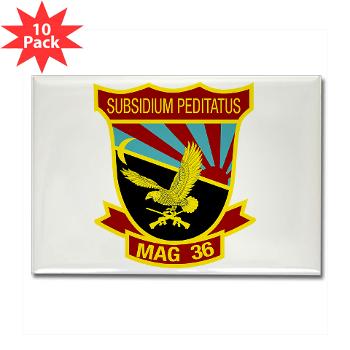 MAG36 - M01 - 01 - Marine Aircraft Group 36 - Rectangle Magnet (10 pack) - Click Image to Close