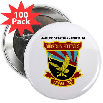 MAG36 - M01 - 01 - Marine Aircraft Group 36 with Text - 2.25" Button (100 pack) - Click Image to Close