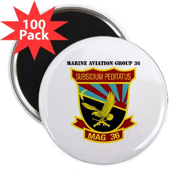 MAG36 - M01 - 01 - Marine Aircraft Group 36 with Text - 2.25 Magnet (100 pack)