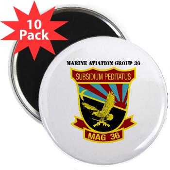 MAG36 - M01 - 01 - Marine Aircraft Group 36 with Text - 2.25 Magnet (10 pack)