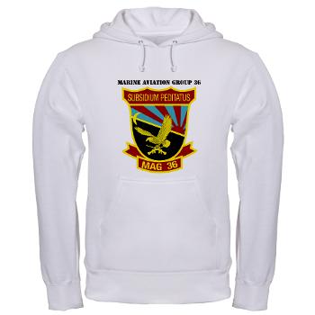 MAG36 - A01 - 03 - Marine Aircraft Group 36 with Text - Hooded Sweatshirt