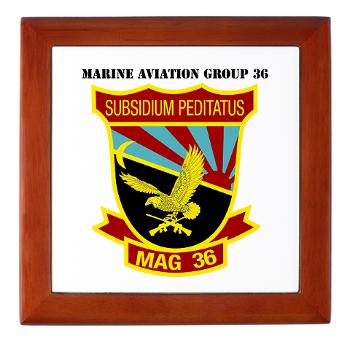 MAG36 - M01 - 03 - Marine Aircraft Group 36 with Text - Keepsake Box