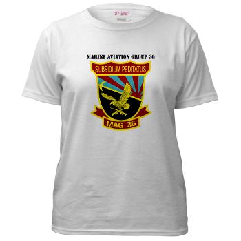 MAG36 - A01 - 04 - Marine Aircraft Group 36 with Text - Women's T-Shirt