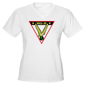 MAG39 - A01 - 04 - Marine Aircraft Group 39 - Women's V-Neck T-Shirt