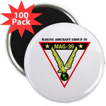 MAG39 - M01 - 01 - Marine Aircraft Group 39 with Text - 2.25" Magnet (100 pack) - Click Image to Close