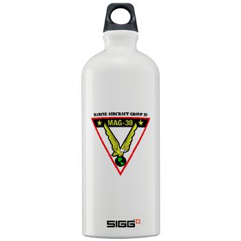 MAG39 - M01 - 03 - Marine Aircraft Group 39 with Text - Sigg Water Bottle 1.0L - Click Image to Close