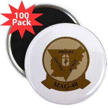 MAG40 - M01 - 01 - Marine Aircraft Group 40 (MAG-40) 2.25" Magnet (100 pack)
