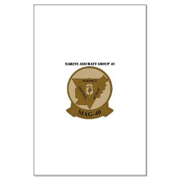 MAG40 - M01 - 02 - Marine Aircraft Group 40 (MAG-40) with text Large Poster