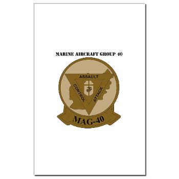 MAG40 - M01 - 02 - Marine Aircraft Group 40 (MAG-40) with text Mini Poster Print