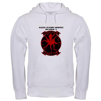 MALS11 - A01 - 03 - Marine Aviation Logistics Squadron 11 with Text - Hooded Sweatshirt - Click Image to Close