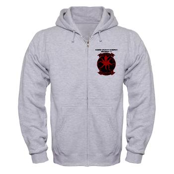 MALS11 - A01 - 03 - Marine Aviation Logistics Squadron 11 with Text - Zip Hoodie - Click Image to Close
