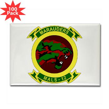 MALS12 - M01 - 01 - Marine Aviation Logistics Squadron 12th Rectangle Magnet (100 pack) - Click Image to Close