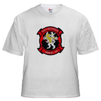 MALS14 - A01 - 04 - Marine Aviation Logistics Squadron 14 (MALS-14) - White T-Shirt