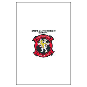 MALS14 - M01 - 02 - Marine Aviation Logistics Squadron 14 (MALS-14) with text - Large Poster