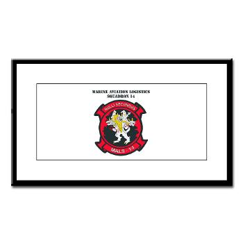 MALS14 - M01 - 02 - Marine Aviation Logistics Squadron 14 (MALS-14) with text - Small Framed Print - Click Image to Close