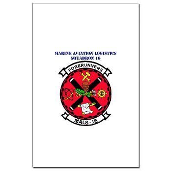 MALS16 - M01 - 02 - Marine Aviation Logistics Squadron 16 with Text - Mini Poster Print