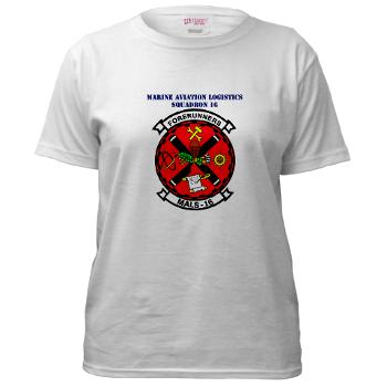 MALS16 - A01 - 04 - Marine Aviation Logistics Squadron 16 with Text - Women's T-Shirt