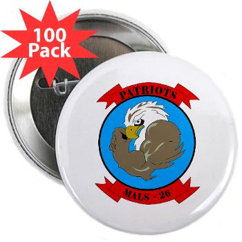 MALS26N - M01 - 01 - Marine Aviation Logistics Squadron 26-NEW 2.25" Button (100 pack) - Click Image to Close