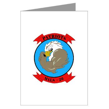MALS26N - M01 - 02 - Marine Aviation Logistics Squadron 26-NEW Greeting Cards (Pk of 10) - Click Image to Close