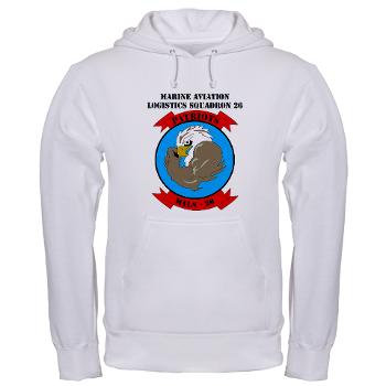 MALS26N - A01 - 03 - Marine Aviation Logistics Squadron 26-NEW with text Hooded Sweatshirt - Click Image to Close