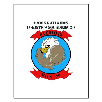 MALS26N - M01 - 02 - Marine Aviation Logistics Squadron 26-NEW with text Small Poster