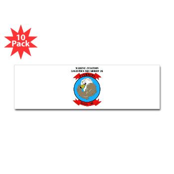 MALS26N - M01 - 01 - Marine Aviation Logistics Squadron 26-NEW with text Sticker (Bumper 10 pk) - Click Image to Close