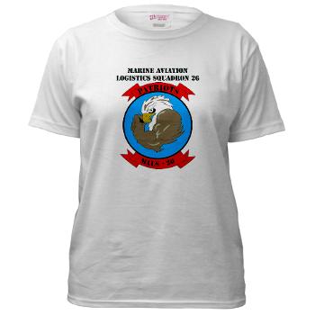 MALS26N - A01 - 04 - Marine Aviation Logistics Squadron 26-NEW with text Women's T-Shirt