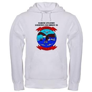 MALS26O - A01 - 03 - Marine Aviation Logistics Squadron 26-OLD (MALS-26) with text - Hooded Sweatshirt