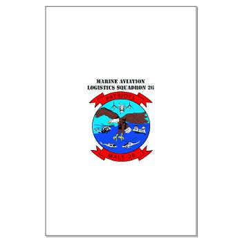 MALS26O - M01 - 02 - Marine Aviation Logistics Squadron 26-OLD (MALS-26) with text - Large Poster