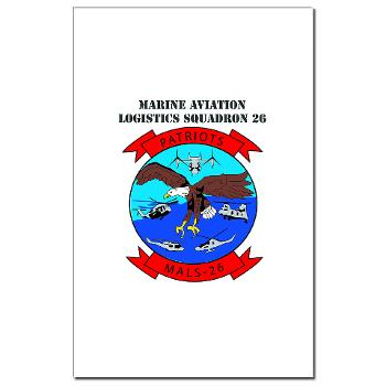 MALS26O - M01 - 02 - Marine Aviation Logistics Squadron 26-OLD (MALS-26) with text - Mini Poster Print