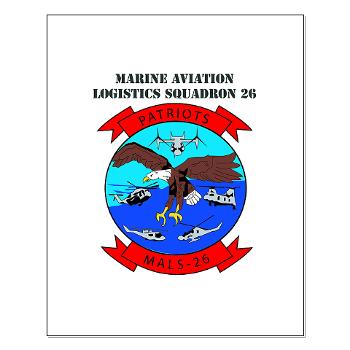 MALS26O - M01 - 02 - Marine Aviation Logistics Squadron 26-OLD (MALS-26) with text - Small Poster