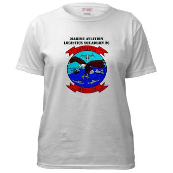 MALS26O - A01 - 04 - Marine Aviation Logistics Squadron 26-OLD (MALS-26) with text - Women's T-Shirt