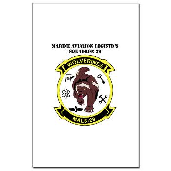 MALS29 - M01 - 02 - Marine Aviation Logistics Squadron 29 (MALS-29) with Text Mini Poster Print