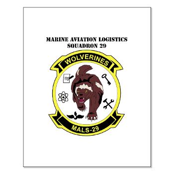 MALS29 - M01 - 02 - Marine Aviation Logistics Squadron 29 (MALS-29) with Text Small Poster