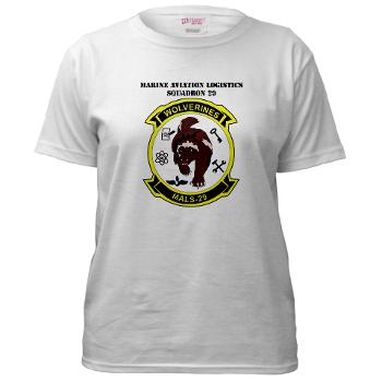 MALS29 - A01 - 04 - Marine Aviation Logistics Squadron 29 (MALS-29) with Text Women's T-Shirt - Click Image to Close