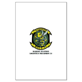 MALS31 - M01 - 02 - Marine Aviation Logistics Squadron 31 (MALS-31) with Text Large Poster