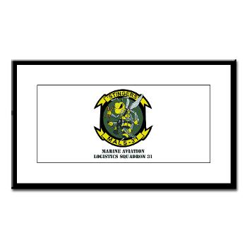 MALS31 - M01 - 02 - Marine Aviation Logistics Squadron 31 (MALS-31) with Text Small Framed Print - Click Image to Close