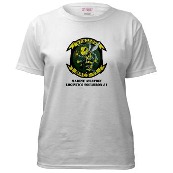 MALS31 - A01 - 04 - Marine Aviation Logistics Squadron 31 (MALS-31) with Text Women's T-Shirt