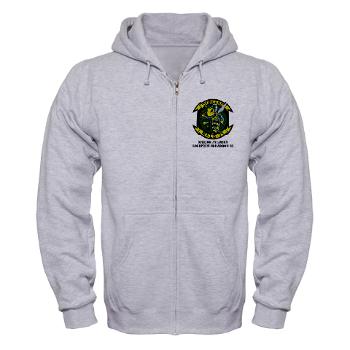 MALS31 - A01 - 03 - Marine Aviation Logistics Squadron 31 (MALS-31) with Text Zip Hoodie - Click Image to Close