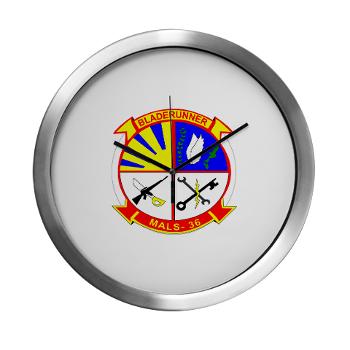 MALS36 - M01 - 03 - Marine Aviation Logistics Squadron 36 - Modern Wall Clock