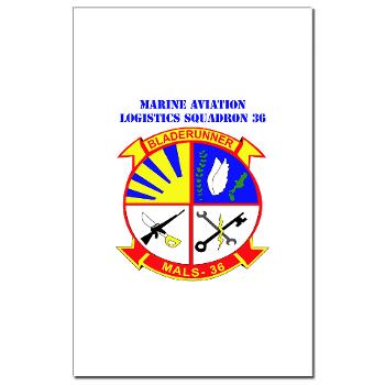 MALS36 - M01 - 02 - Marine Aviation Logistics Squadron 36 with Text - Mini Poster Print