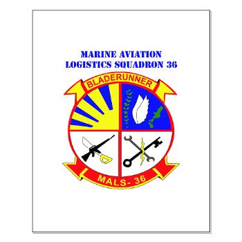 MALS36 - M01 - 02 - Marine Aviation Logistics Squadron 36 with Text - Small Poster - Click Image to Close