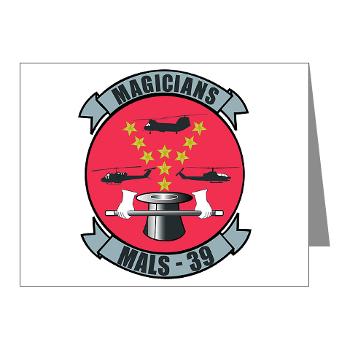 MALS39 - M01 - 02 - Marine Aviation Logistics Squadron 39 - Note Cards (Pk of 20)