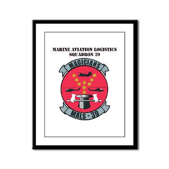 MALS39 - M01 - 02 - Marine Aviation Logistics Squadron 39 with Text - Framed Panel Print - Click Image to Close