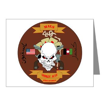 MALS40 - M01 - 02 - Marine Aviation Logistics Squadron 40 (MALS-40) Note Cards (Pk of 20)