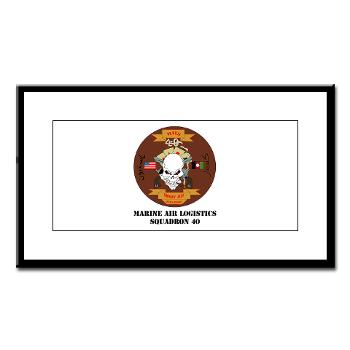 MALS40 - M01 - 02 - Marine Aviation Logistics Squadron 40 (MALS-40) with Text Small Framed Print - Click Image to Close